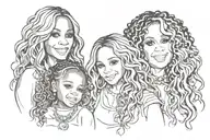Tamia, Paris and Britney tattoo design idea