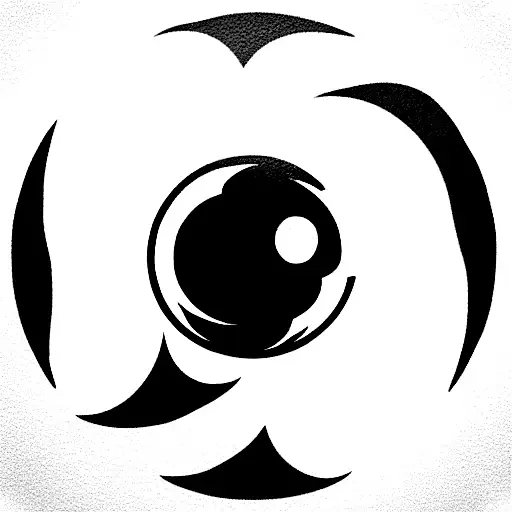 pokeball with reference to the elements: grass, water and fire.  tattoo design idea