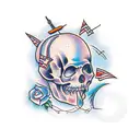 надпись businesses women  tattoo design idea