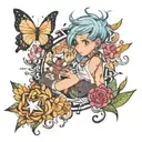 tramp stamp tattoo that embodies love and positivity   tattoo design idea