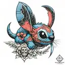 stitch gothic  tattoo design idea