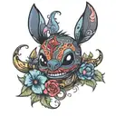 stitch gothic  tattoo design idea