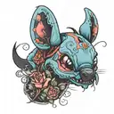 stitch gothic  tattoo design idea