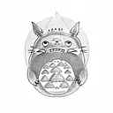 totoro SAL tattoo design idea