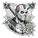 Jason from friday 13th  tattoo design idea