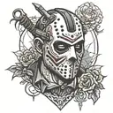 Jason from friday 13th  tattoo design idea
