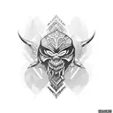 fighter tattoo design idea