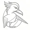 the Witcher duck tattoo design idea