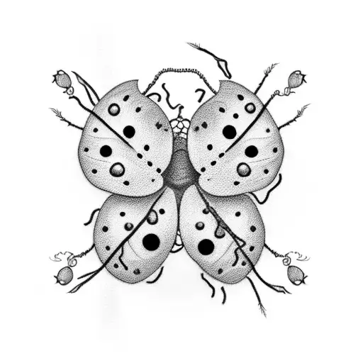 Ladybug tattoo design idea