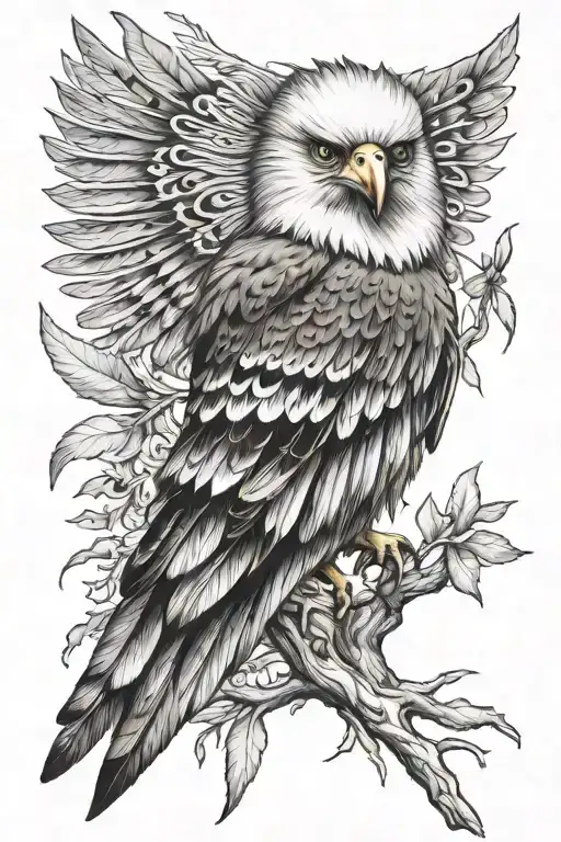 Cherokee thunderbird tattoo design idea