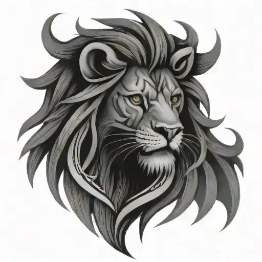 lion griffon in celtic design tattoo design idea
