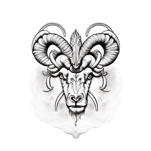 aries ram tattoo design idea