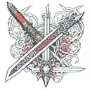 devil may Cry Yamato Sword tattoo design idea