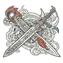 devil may Cry Yamato Sword tattoo design idea