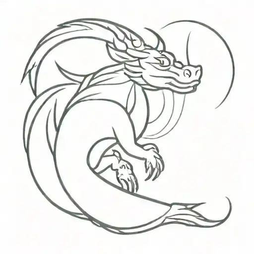 mushu mulan tattoo design idea