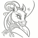 mushu mulan tattoo design idea