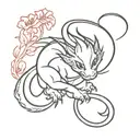 mushu mulan tattoo design idea