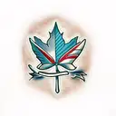 Maple Leaf tattoo design idea