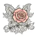 preemie baby girl tattoo design idea