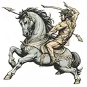 can you make a tattoo of a centaur with a bow and arrow shooting upwards tattoo design idea