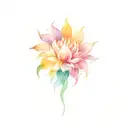 Sun and Leo tattoo design idea