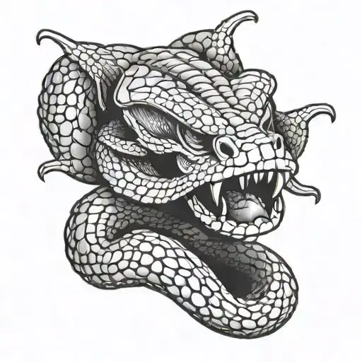 cry king cobra wrapped tattoo design idea