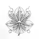 shamrock and thistle tied together on fire  tattoo design idea