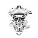 cowboy skeleton tattoo design idea