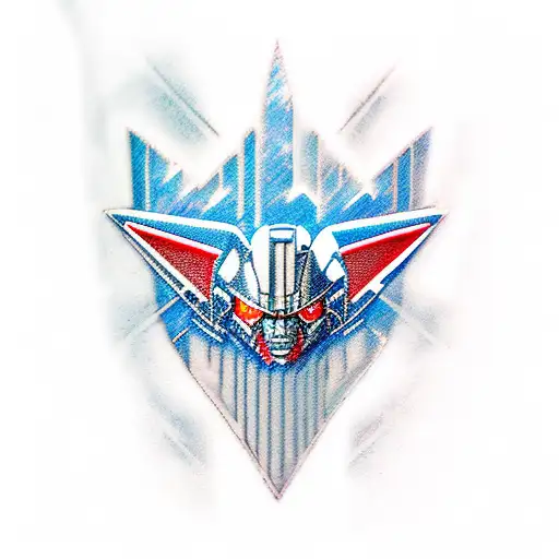 Optimus Prime in Miami Dolphins colors and emblem tattoo design idea