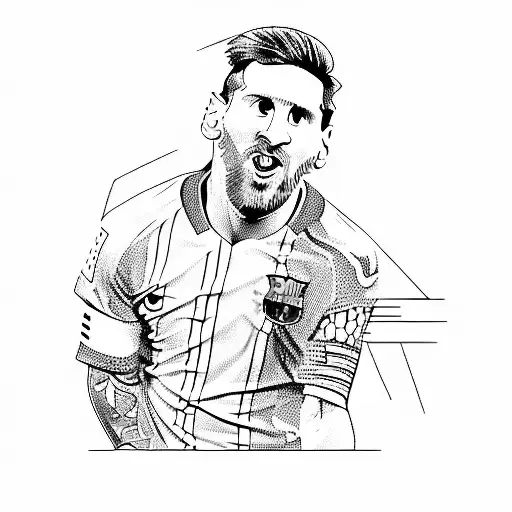 lionel messi tattoo design idea