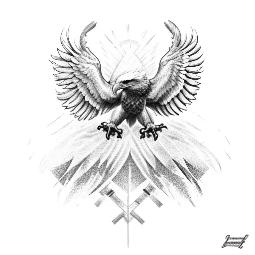eagle benficA tattoo design idea