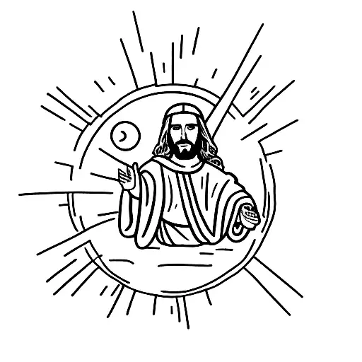 Jesus stresses that when the shepherd finds the lost sheep he rejoices over it more than the 99 who did not go astray tattoo design idea