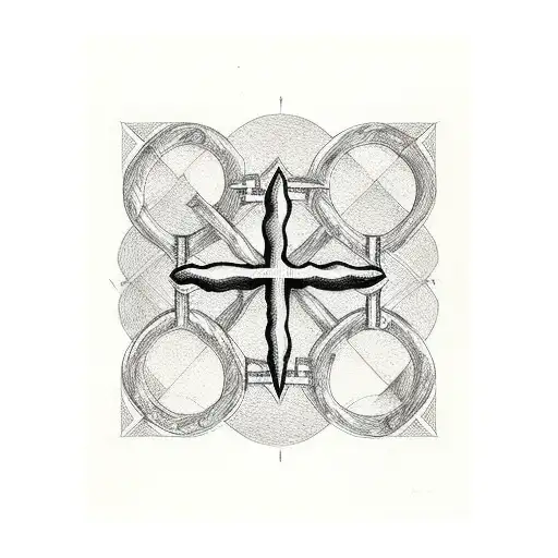 crossword puzzle with a cross tattoo design idea