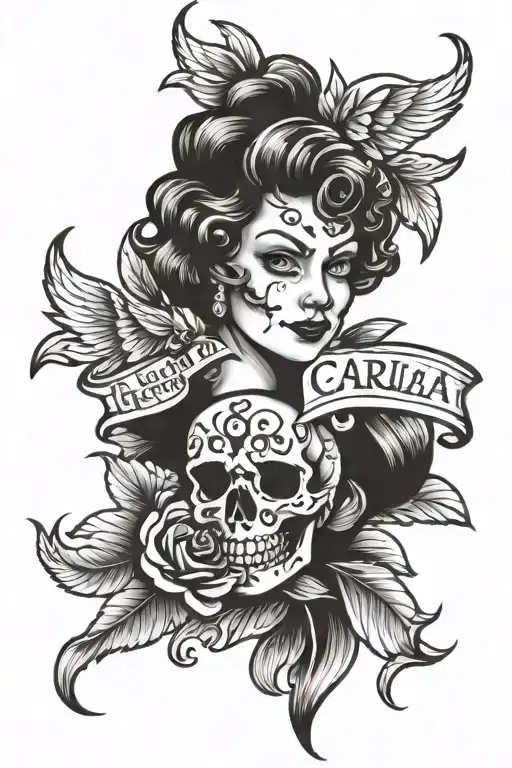 Carla Griffith name tattoo tattoo design idea