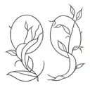 2001 and 2003 tattoo design idea