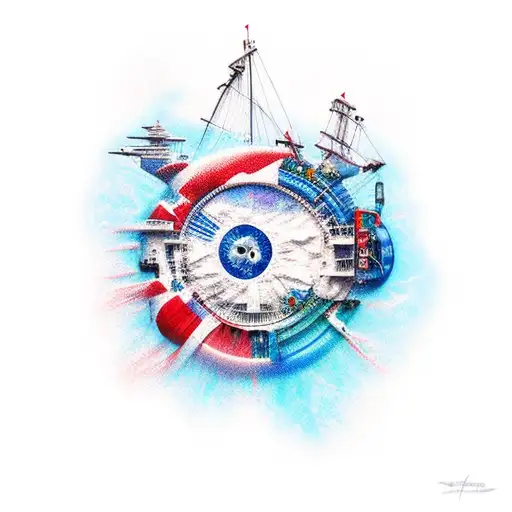 antarctica tattoo design idea