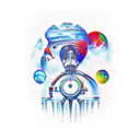 antarctica tattoo design idea