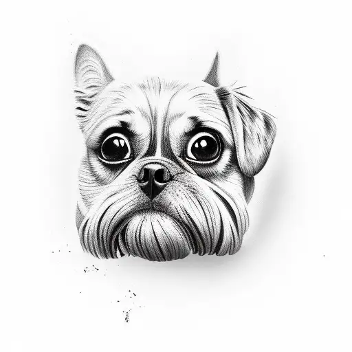 Dog tattoo design idea