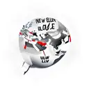 Globe with text around it: Fuck the world, it needs more love tattoo design idea