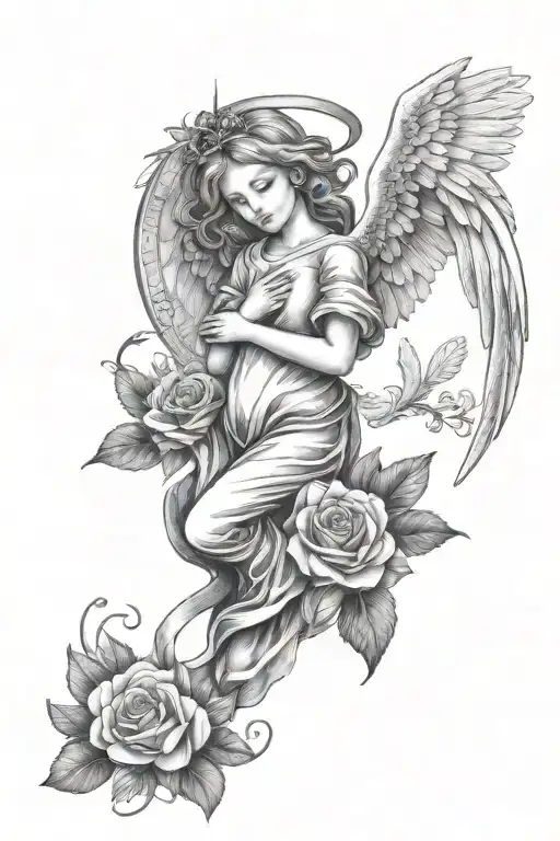 angels sleeve tattoo designs