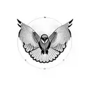 kestrel tattoo design idea