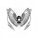 kestrel tattoo design idea