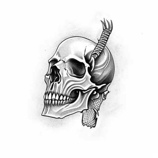skull neck tattoo tattoo design idea