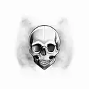 skull neck tattoo tattoo design idea