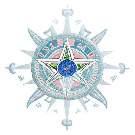 Mayan Star of life tattoo design idea