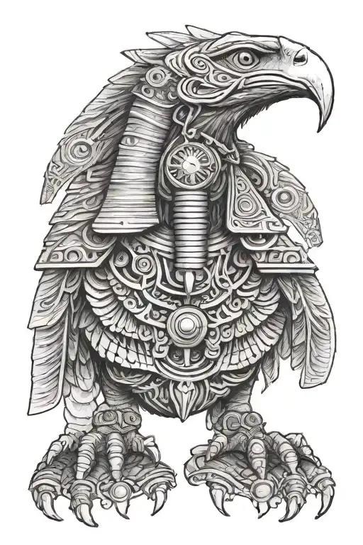 Horus god tattoo design idea