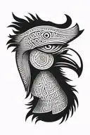 Horus face tattoo design idea