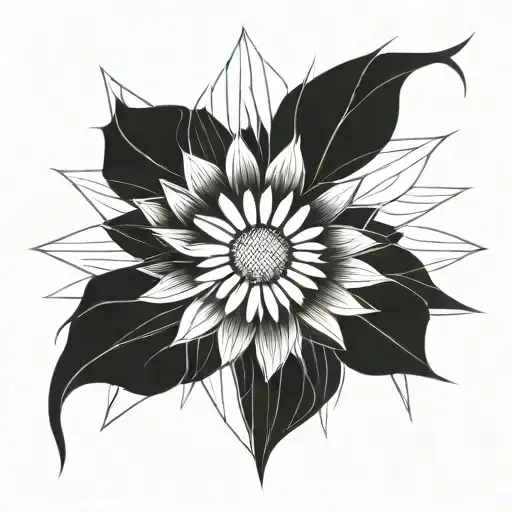 plain daisy tattoo design idea