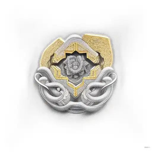 Montana gold bar tattoo design idea