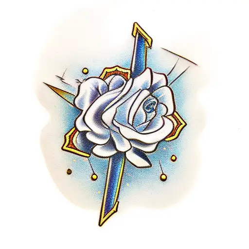 gold bars tattoo design idea